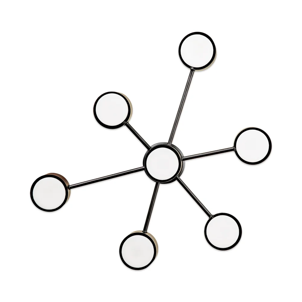 Світильник стельовий люстра ETRON Axis GX53 7x15Вт чорний 1-EFP-2202 TM ETRON
