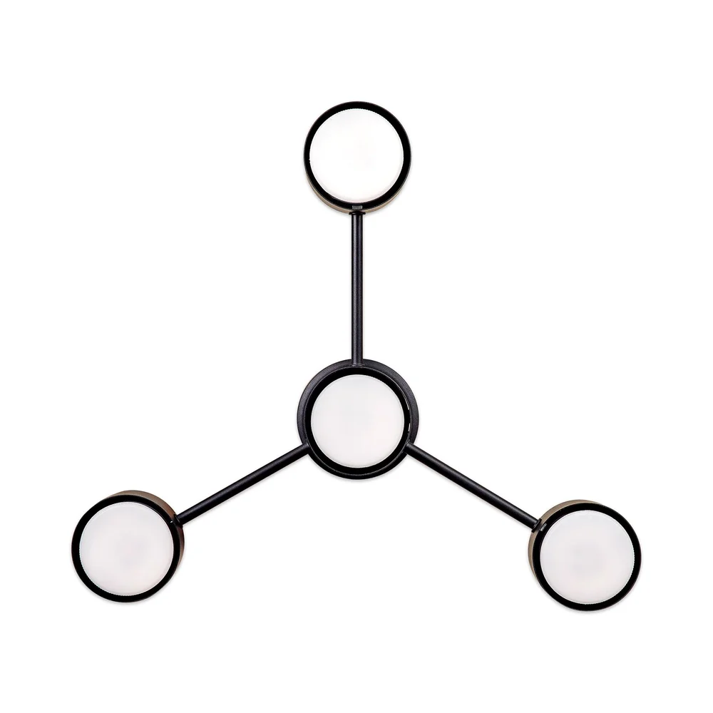 Світильник стельовий люстра ETRON Axis GX53 4x15Вт чорний 1-EFP-2200 TM ETRON