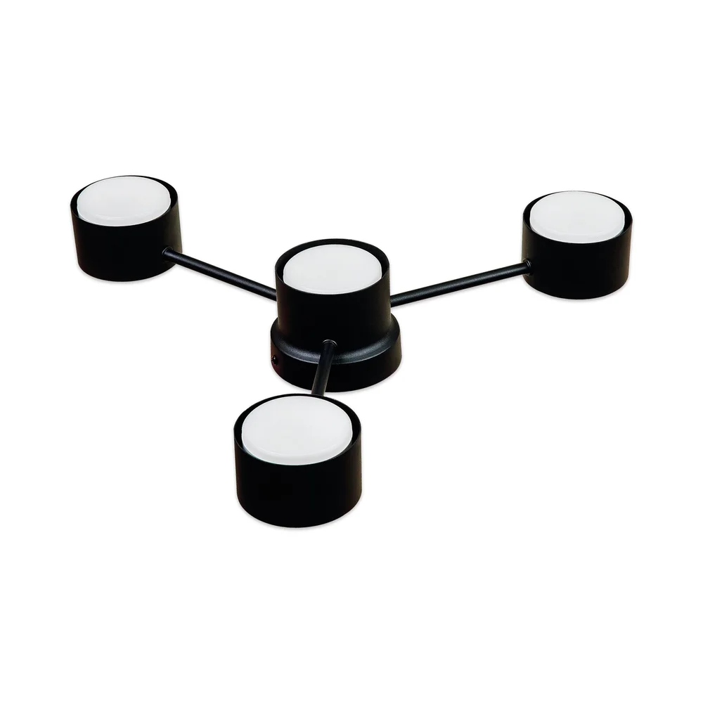 Світильник стельовий люстра ETRON Axis GX53 4x15Вт чорний 1-EFP-2200 TM ETRON