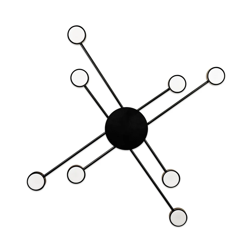 Світильник стельовий люстра ETRON Radiant GX53 8x15Вт чорний 1-EFP-2224 TM ETRON