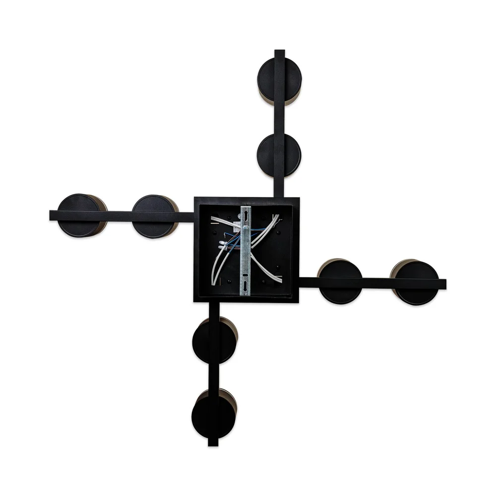 Світильник стельовий люстра ETRON FlexLine GX53 8x15Вт чорний 1-EFP-2212 TM ETRON