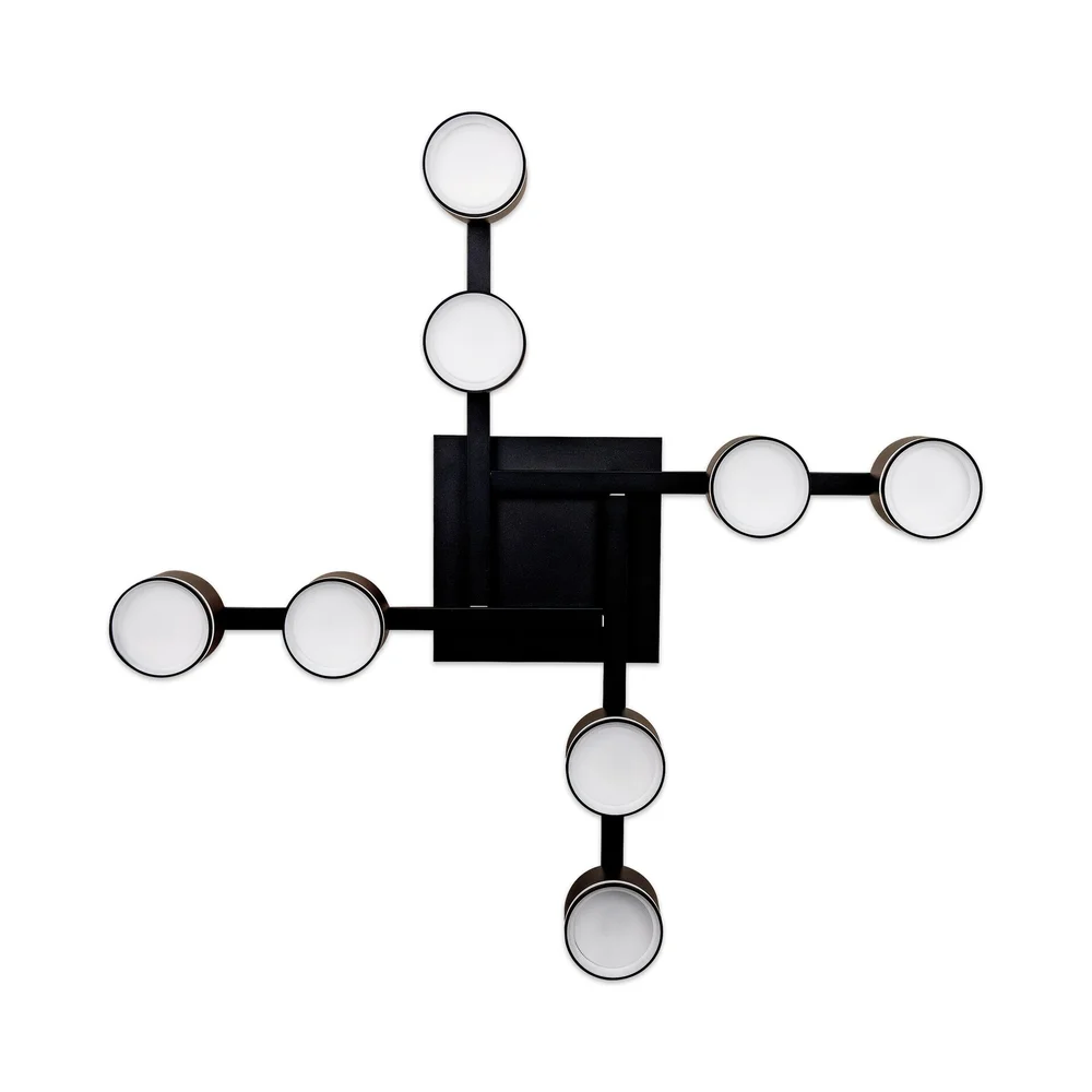 Світильник стельовий люстра ETRON FlexLine GX53 8x15Вт чорний 1-EFP-2212 TM ETRON