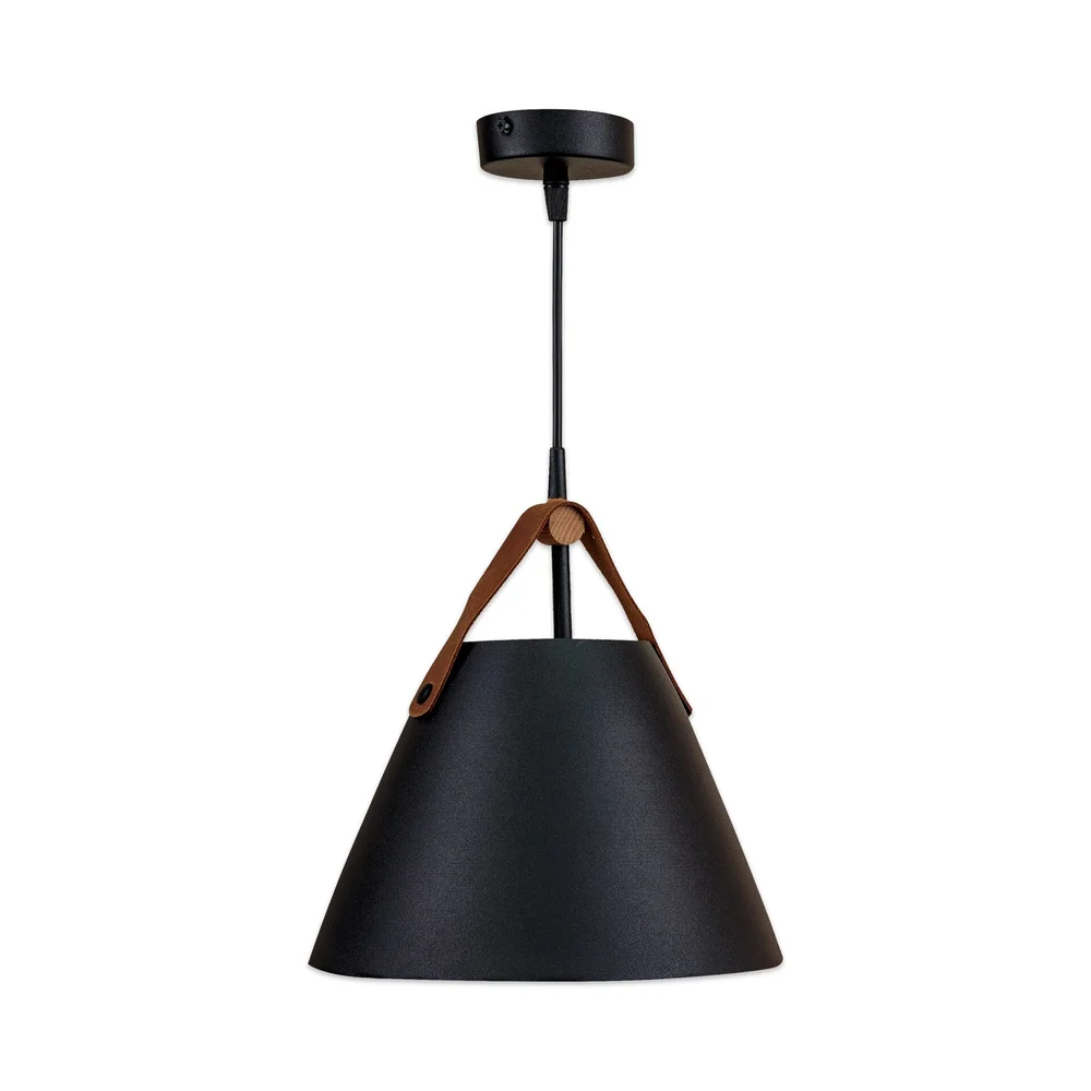 Світильник підвісний люстра ETRON NordicGlow E27 1x40Вт чорний 1-EDR-7202