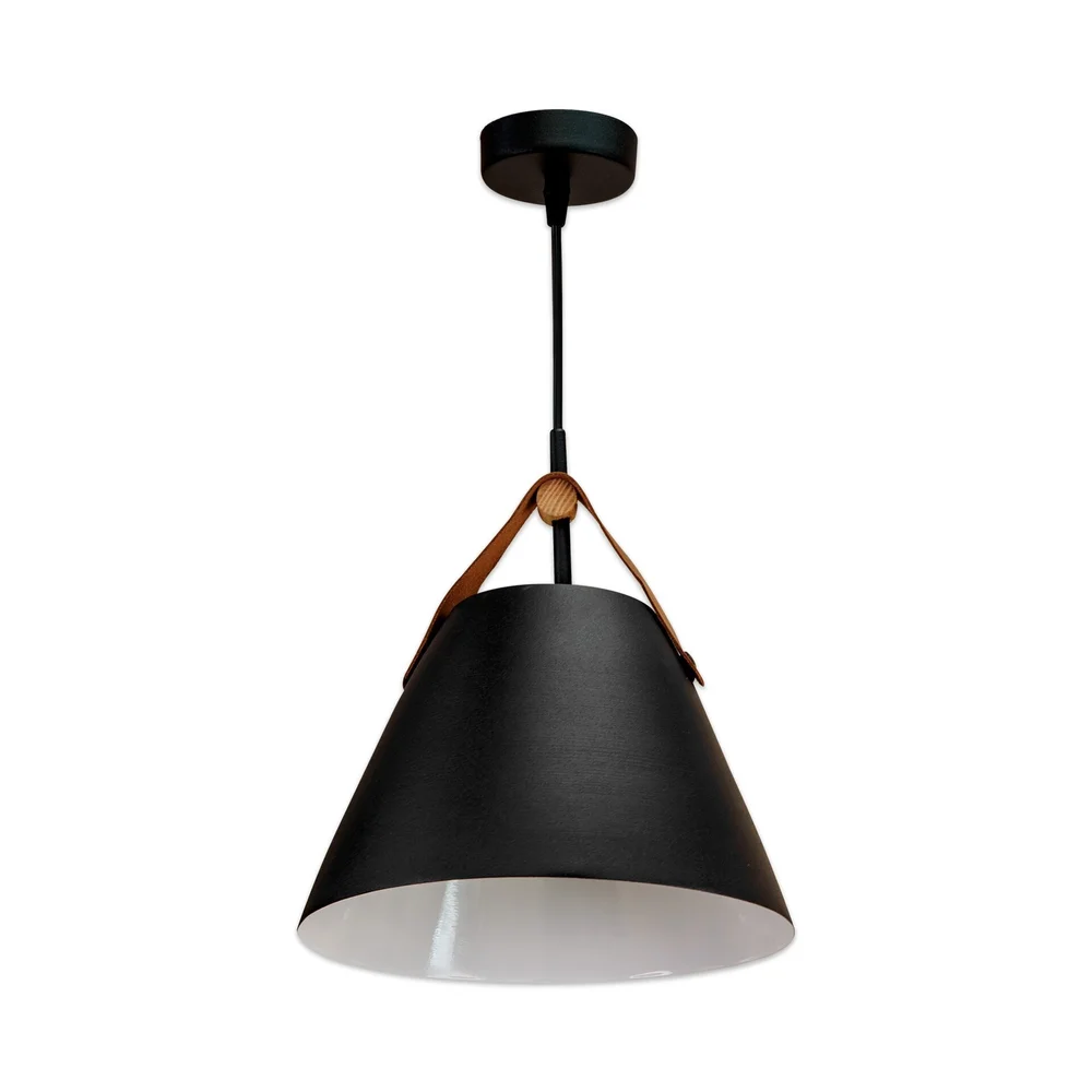 Світильник підвісний люстра ETRON NordicGlow E27 1x40Вт чорний 1-EDR-7202