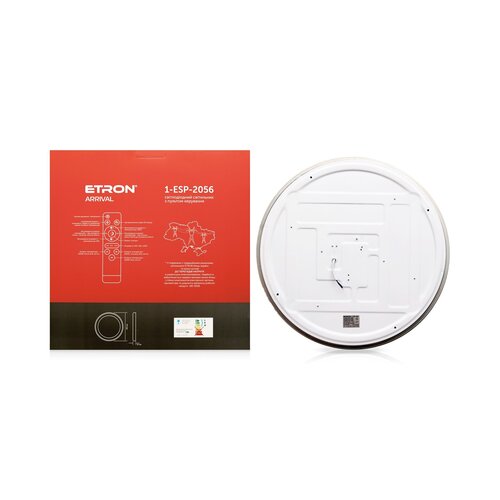 Світлодіодний світильник з пультом ETRON Smart 1-ESP-2056 72W ARRIVAL white&grey