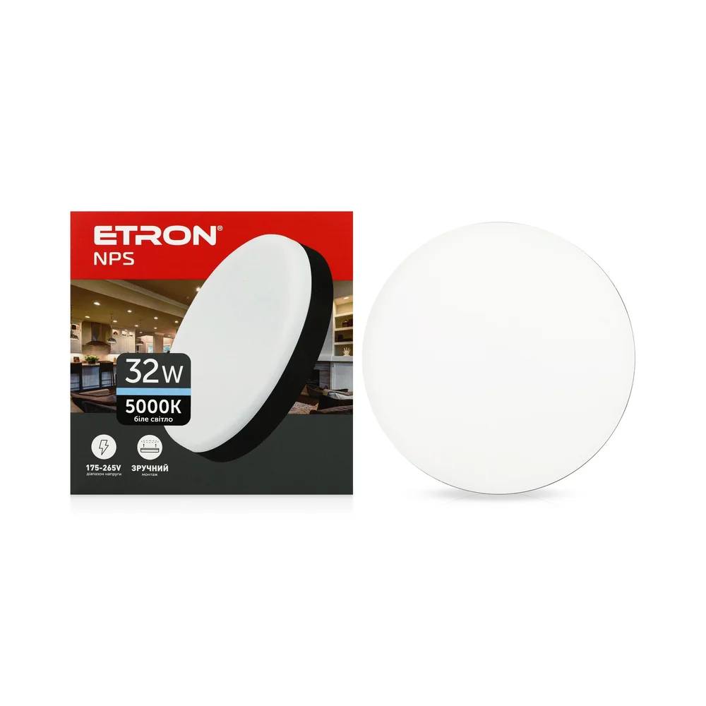 Світлодіодний світильник ETRON 1-EMP-733 NPS 32W 5000К black