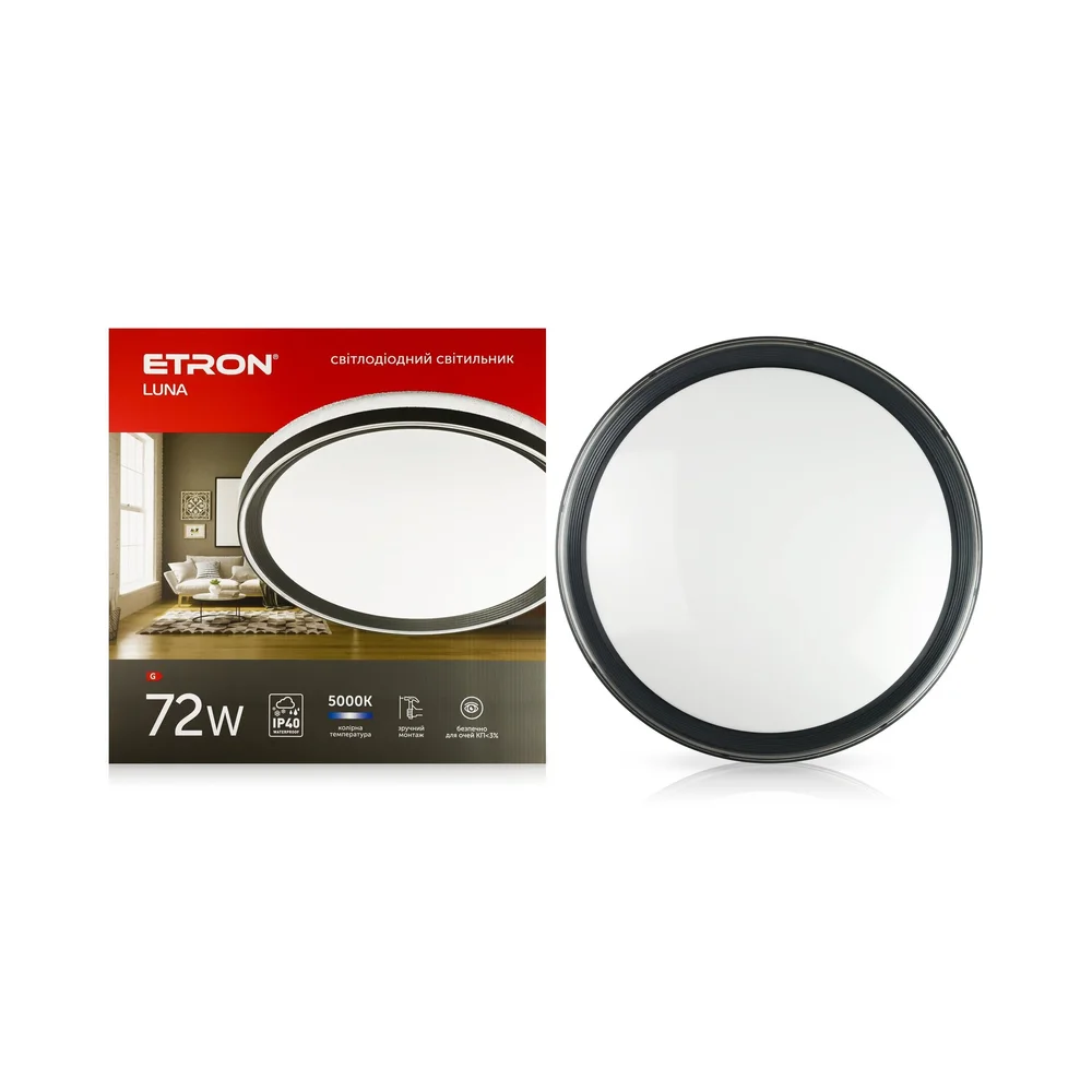 Світлодіодний світильник ETRON LUNA crystal 1-ESP-1999 72W 5000K IP20