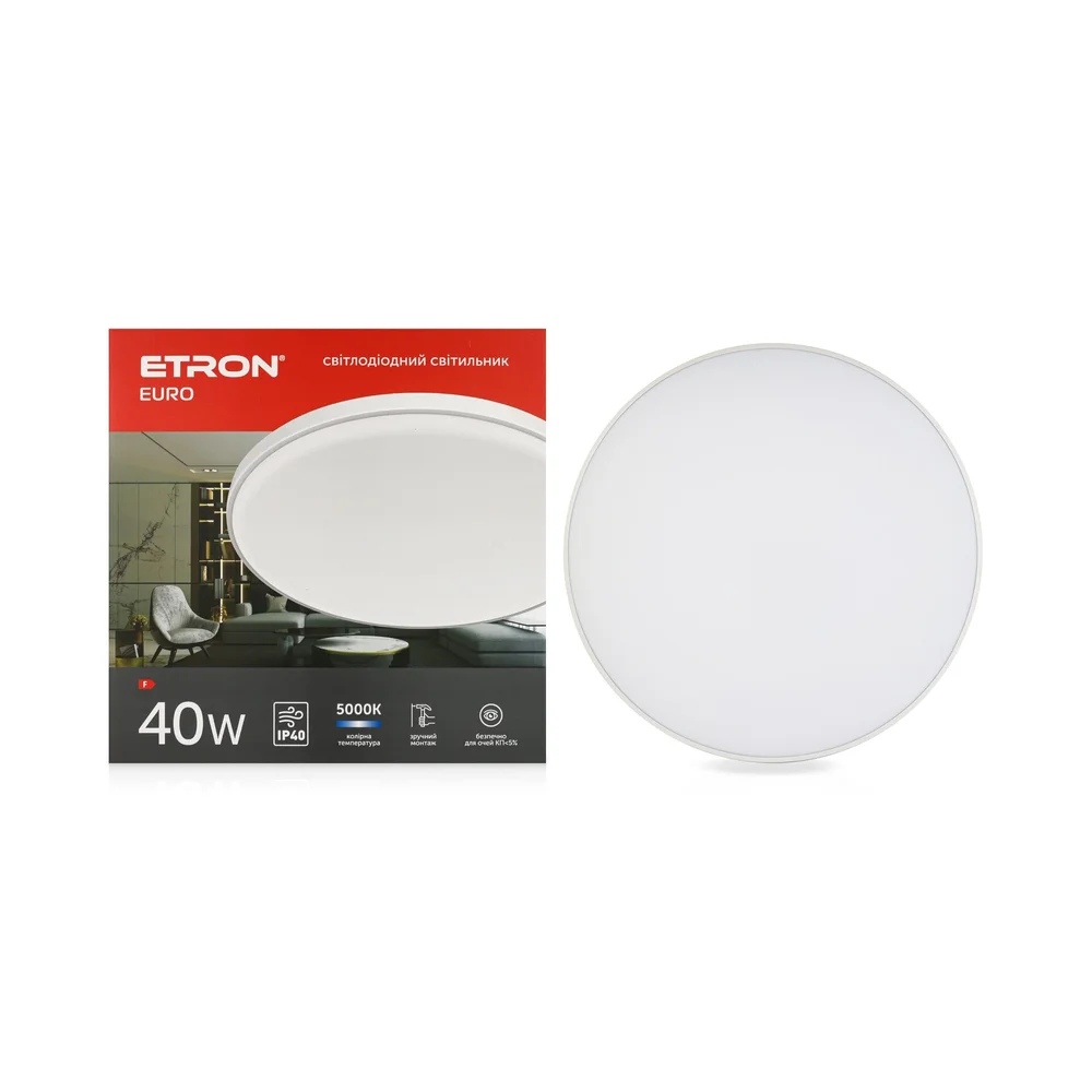 Світлодіодний світильник ETRON 1-EMP-759 40W 5000K White IP20
